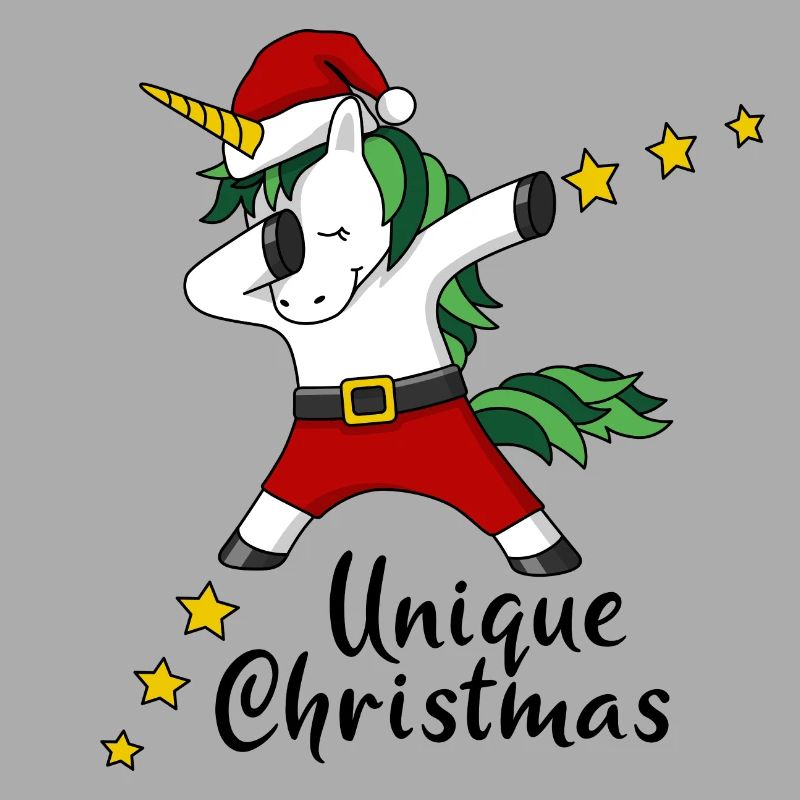 Unique Christmas Einhorn dabing Weihnachtsmann