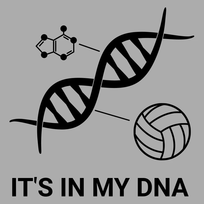 Volleyball - C'est dans mon ADN (double hélice)