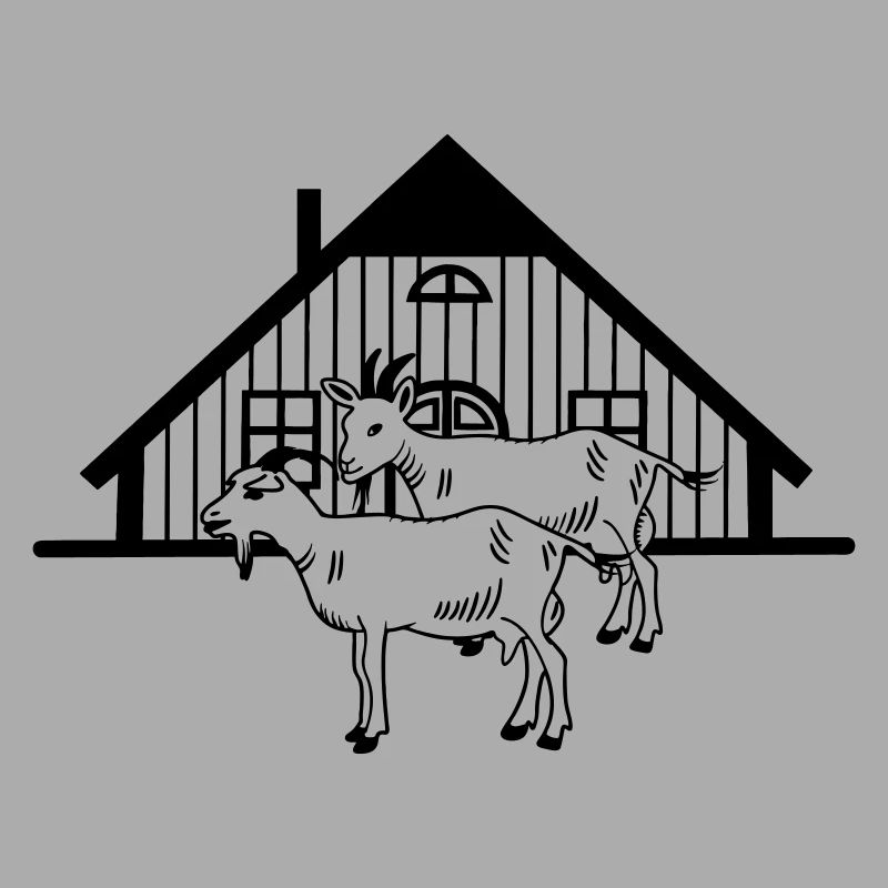 Ziegenfarm oder Stall