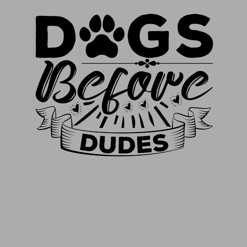 Chiens devant les gars