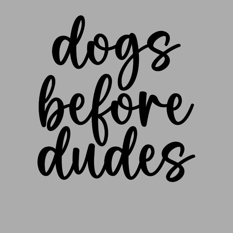 Chiens devant les gars