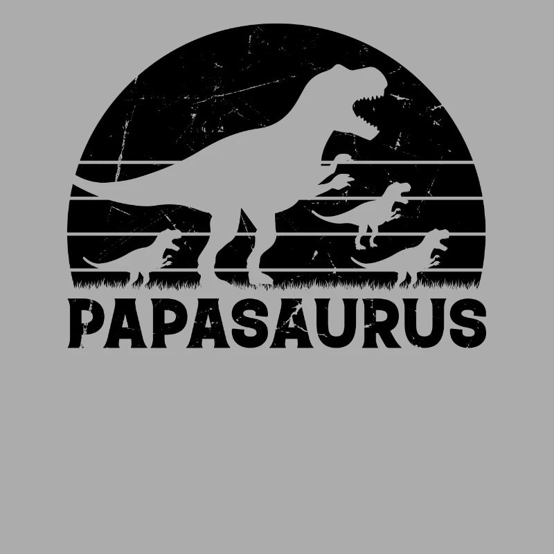 Papasaurus Dinosaur with three Kids - Papasaurus