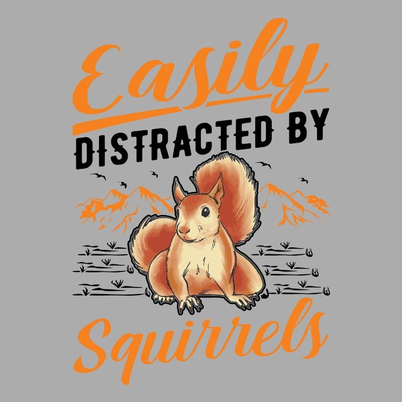 Facilement distrait par les écureuils Eichhörnchen