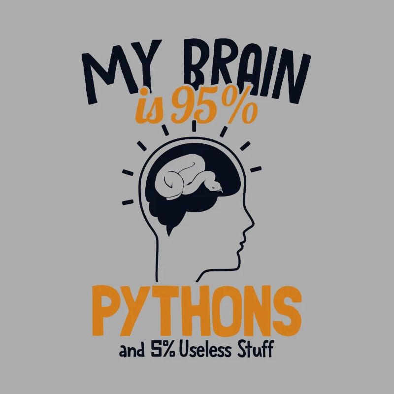 Mon cerveau est composé à 95% de pythons Python Snake Banana