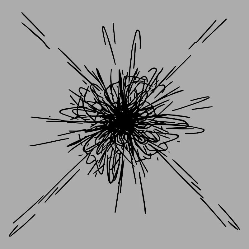 Mandala Explosion Lines Pattern