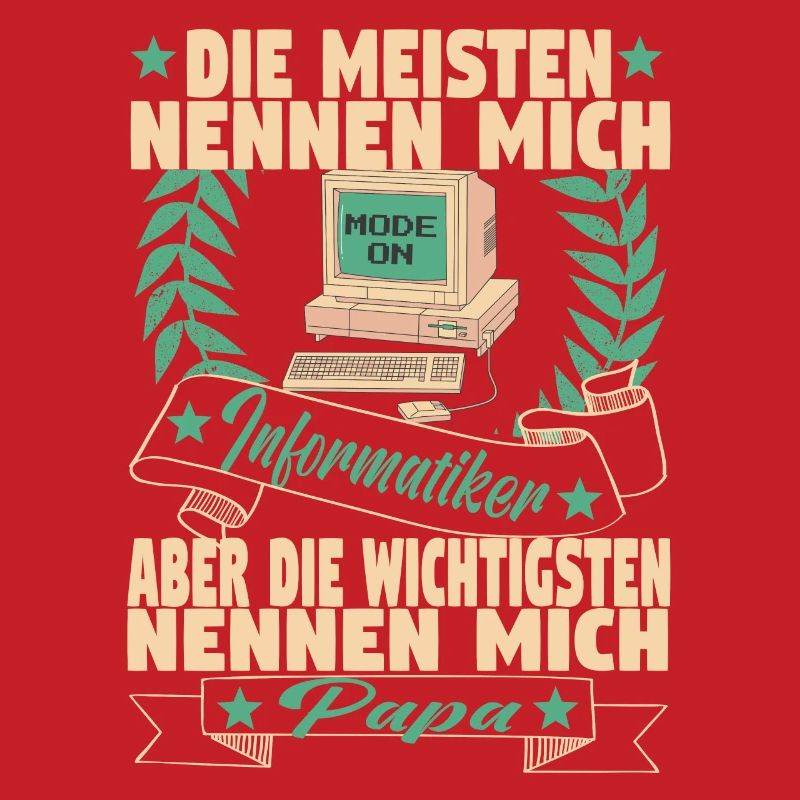 Programmierer Computer Informatiker Vater Papa