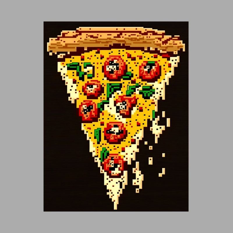 8-Bit Pizza, Pixel Art