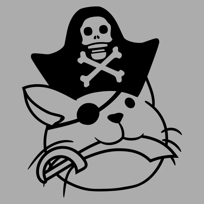 Cute Pirate Cat Buccaneer Eye Patch Hat Saber