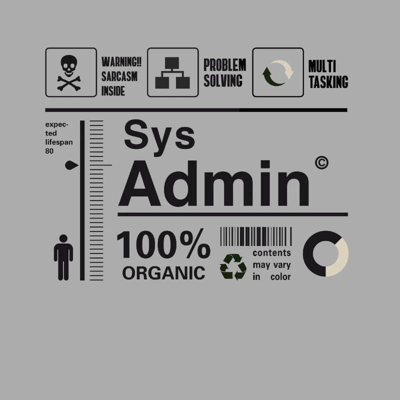 administrateur système ordinateur nerd pc kit programmeur humour lo