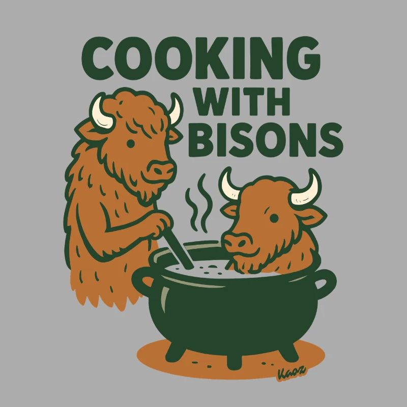 Cuisiner avec les bisons