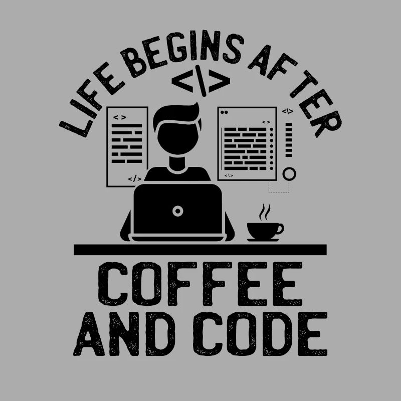 Kaffee-Codierung Programmierer Programmierer Entwickler Nerd Coff