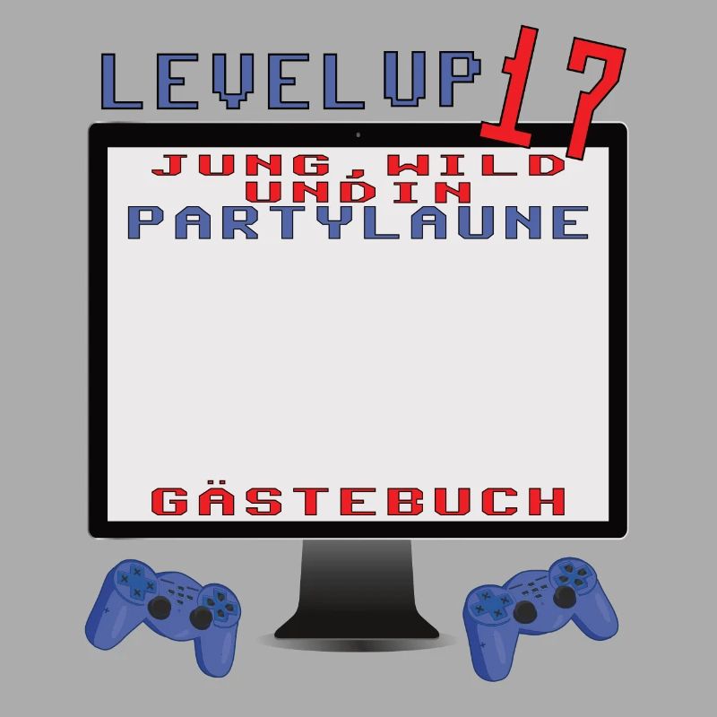 17. Geburtstag Mädchen & Junge Gästebuch