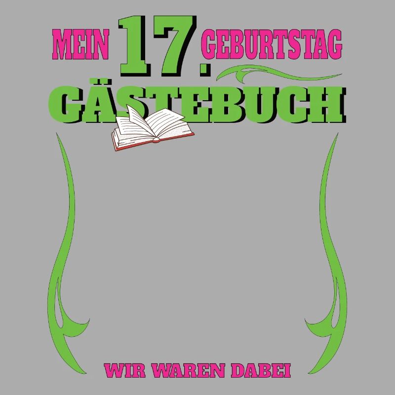 17. Geburtstag Mädchen & Junge Gästebuch