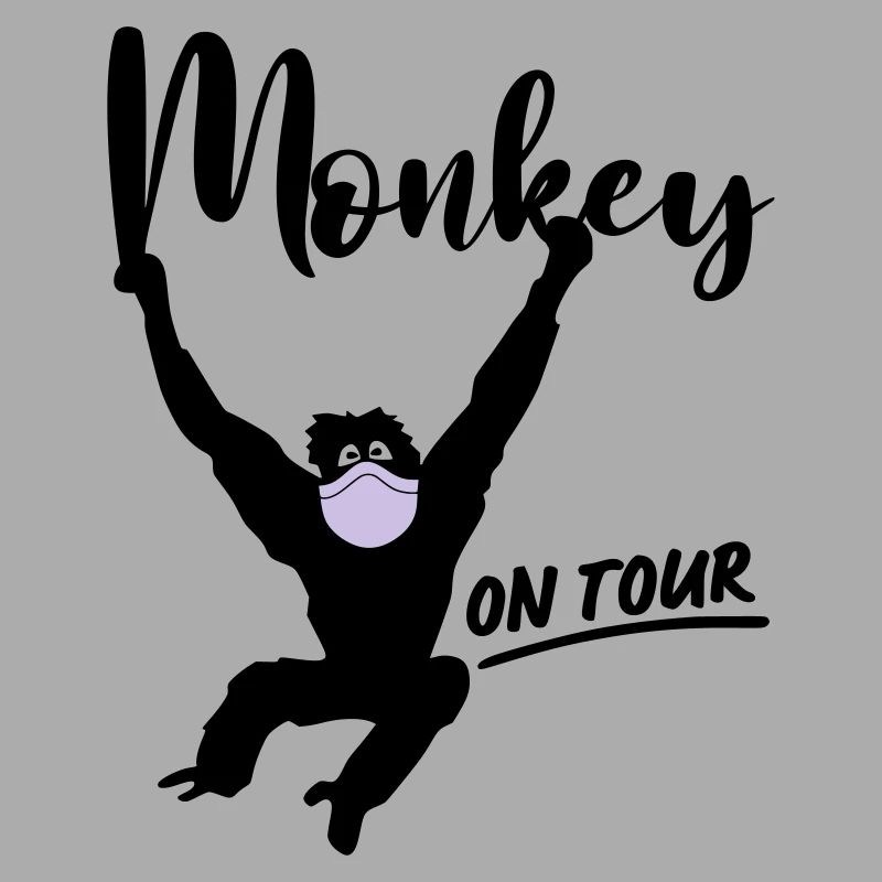 Monkey Affe Maske Corona On Tour