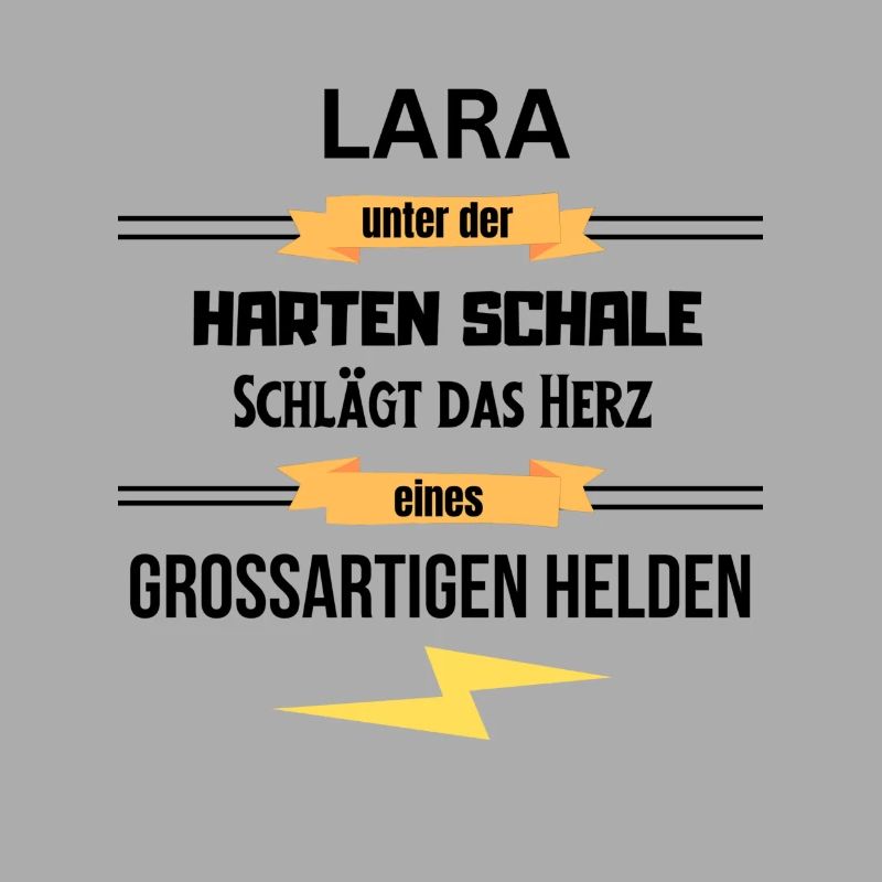 Lara unter harte Schale eines Großartigen Helden