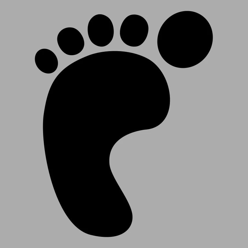 Impression de pied gauche