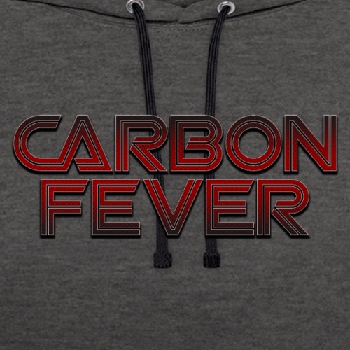 CARBON FEVER Logo black red - Kontrast-Hoodie