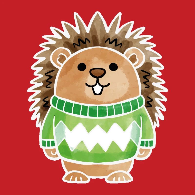 Pull Hérisson Blanc