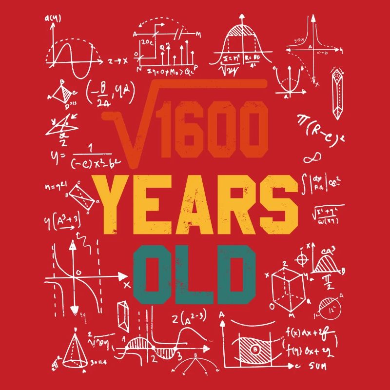 Root Square Root Math 40 Birthday