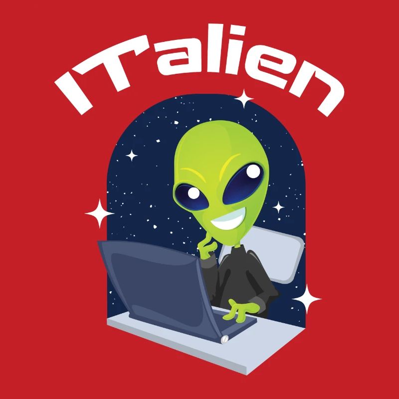 ITalien Alien Informatiker Hacker Coder