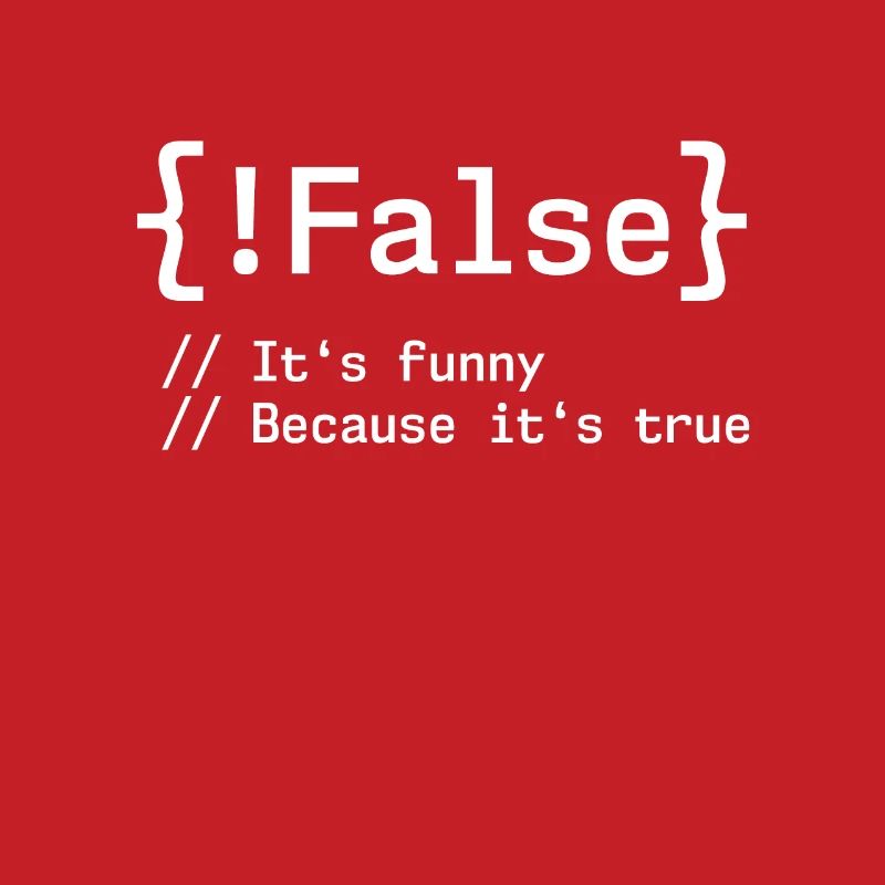 False It's Funny Because It's True Programmierer