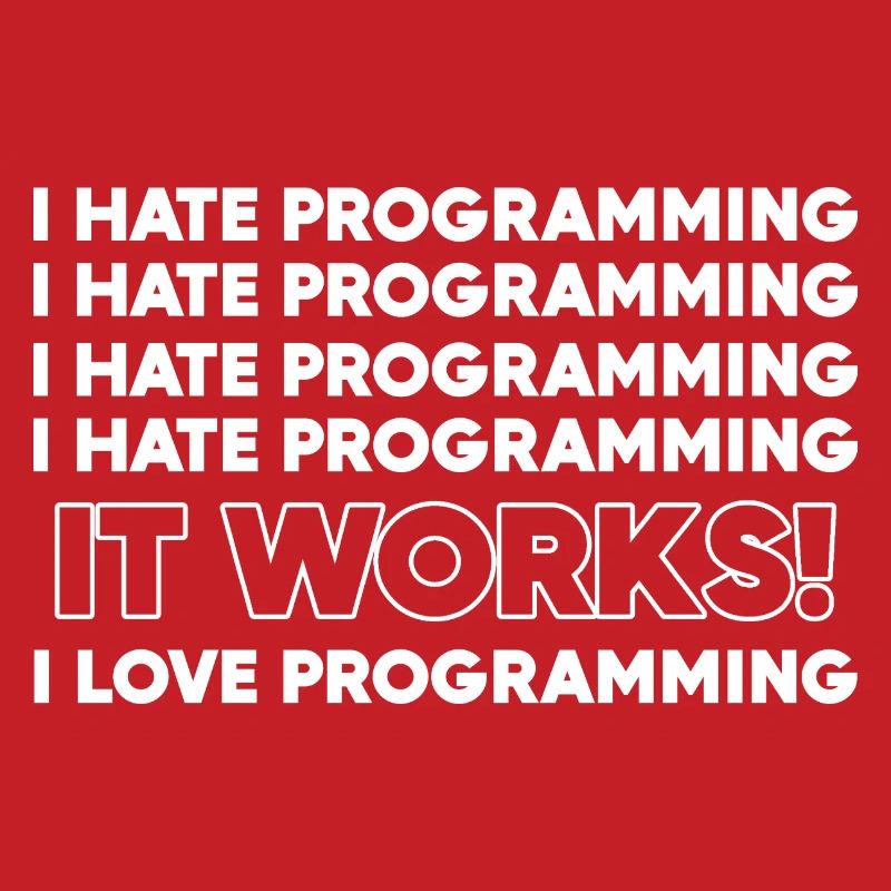 Ich hasse Programmierung Programmierer Geschenk