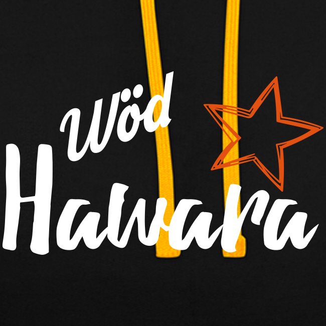 Wöd Hawara - Kontrast-Hoodie