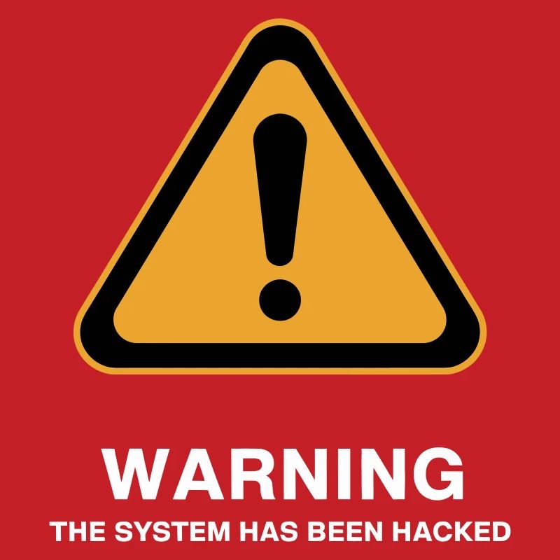 Warnsymbol für gehackte Systeme