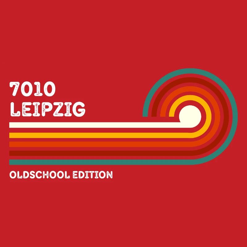 Chemise rétro Leipzig 7010 Code postal Vintage