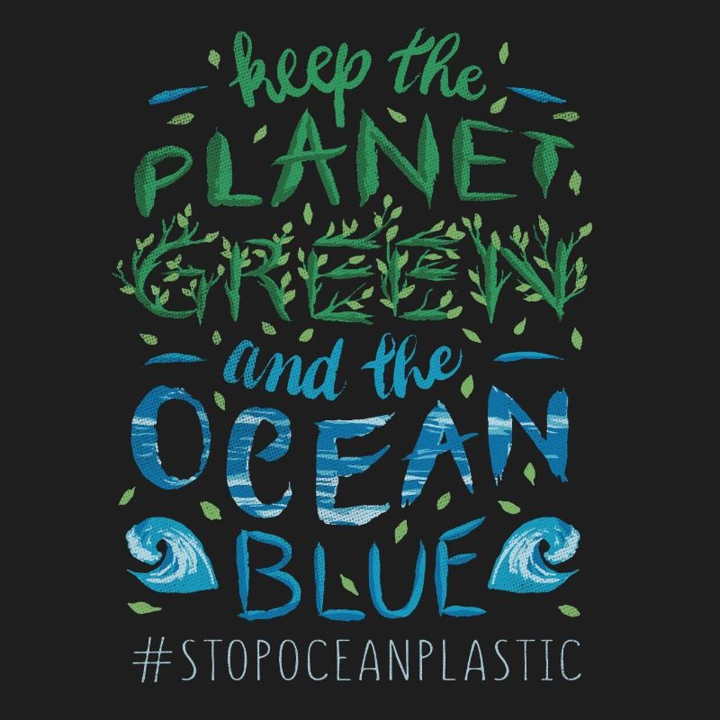 Keep Planet Protect Save Stop Plastic Oceans Day