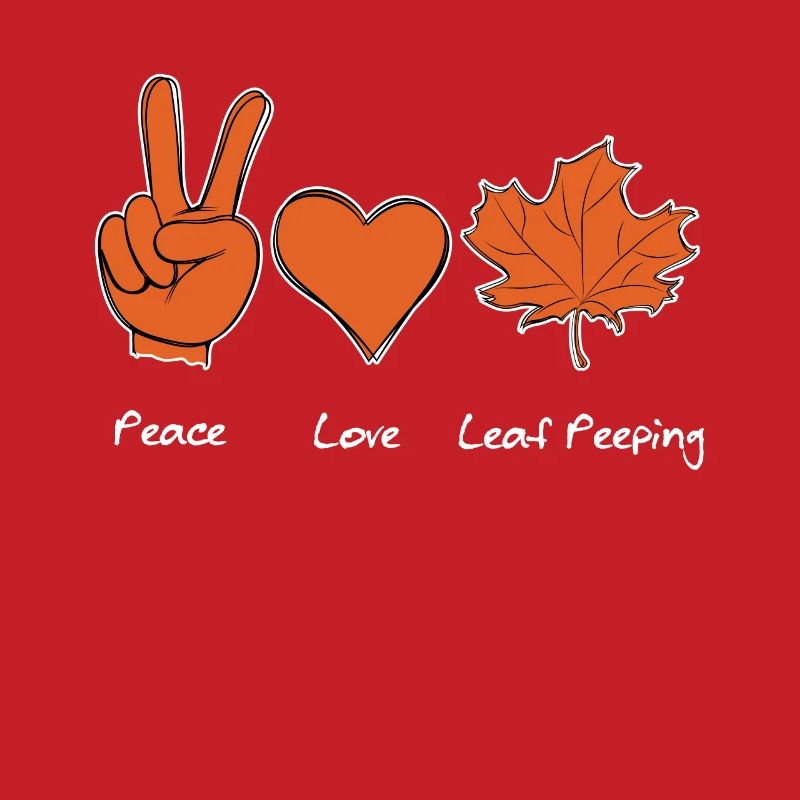 Leaf Peeper Foliage Peace Love Leaf Peeping