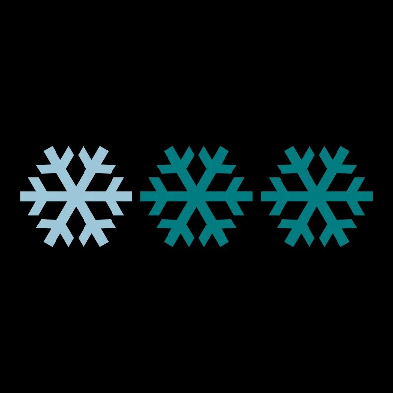 Three snowflakes