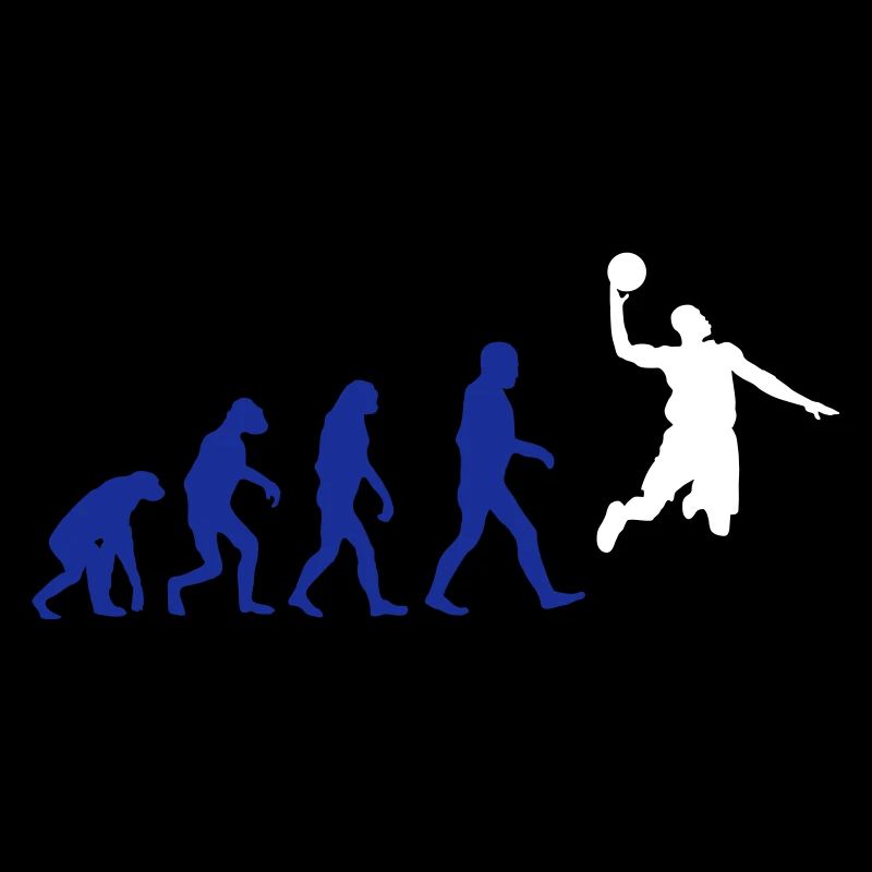 Basketball evolution logo