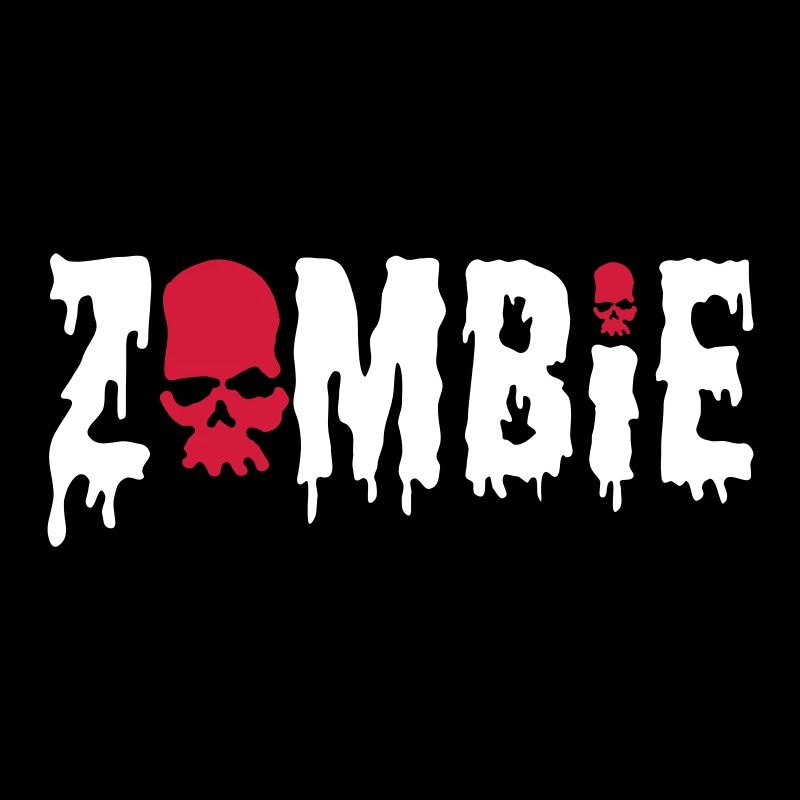 zombie + skull