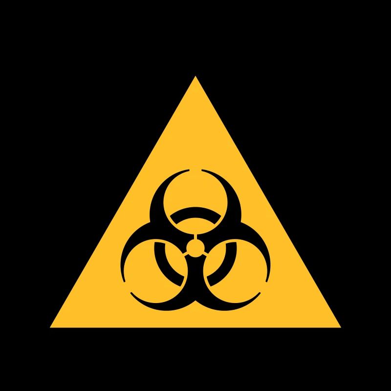Symbole de danger - Biohazard (2 couleurs)