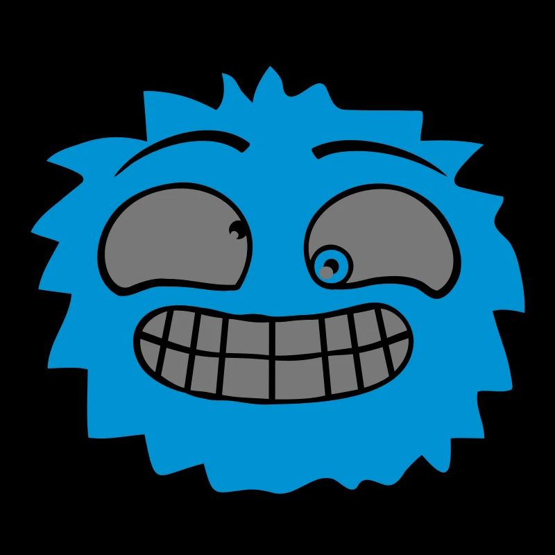 Visage de monstre poilu