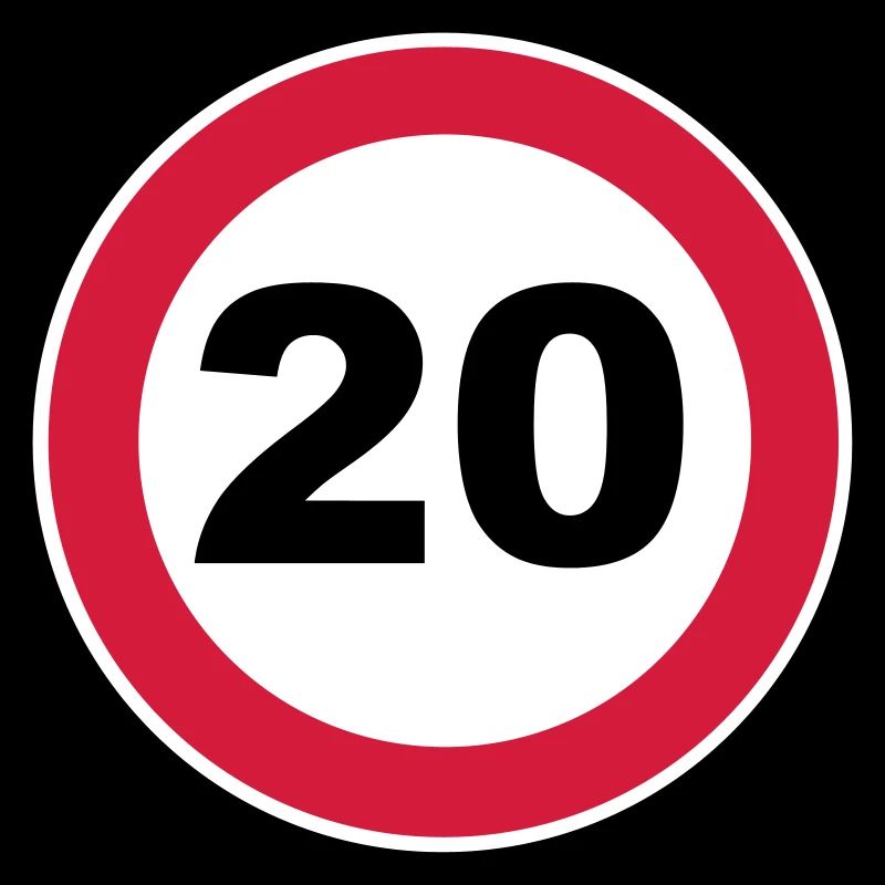 20ème Anniversaire / 20 / signe de la circulation