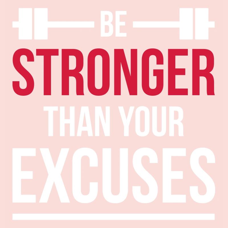 Soyez plus fort que vos excuses EPS blanc de remise en forme