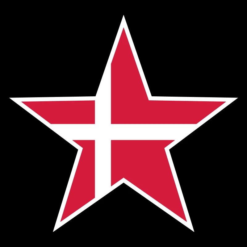 Denmark Danmark Star Logo