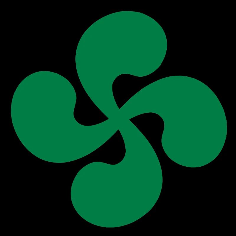 Croix Basque seul Verte