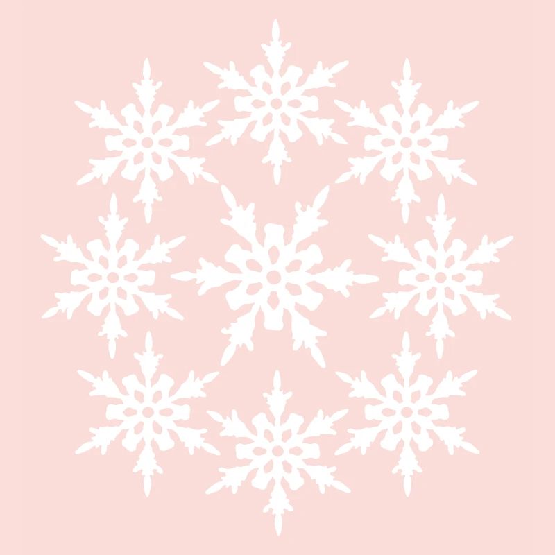 circle round pattern design cool winter cold snow