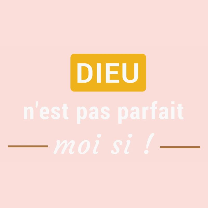 Dieu n'est pas parfait, moi si !