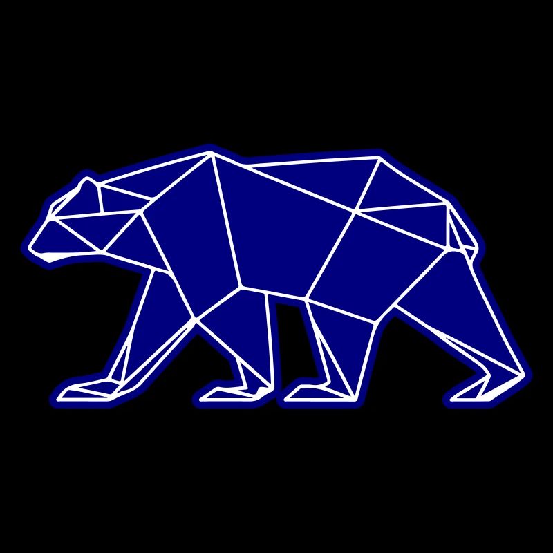 Eisbär Polar Bär Polygon Symbol