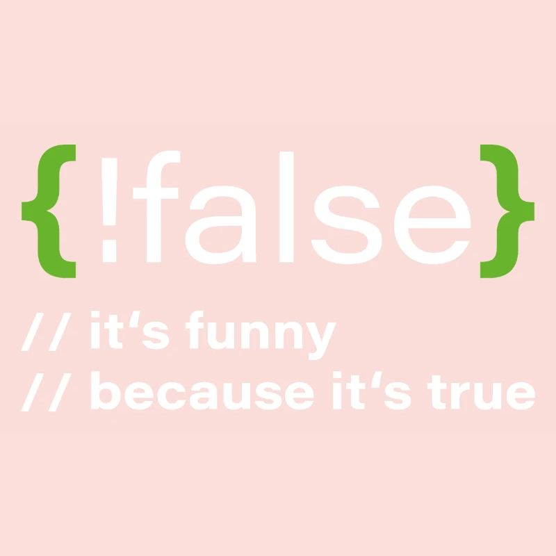 false – Funny programmer saying