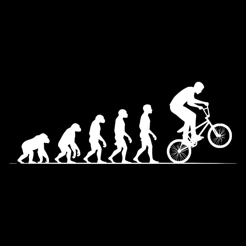 Motif du T-shirt Evolution BMX