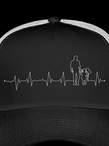 Familien-Herzschlag-Silhouette