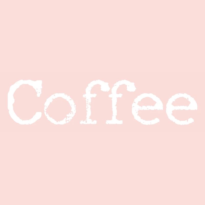 Coffee Scribble White on Black