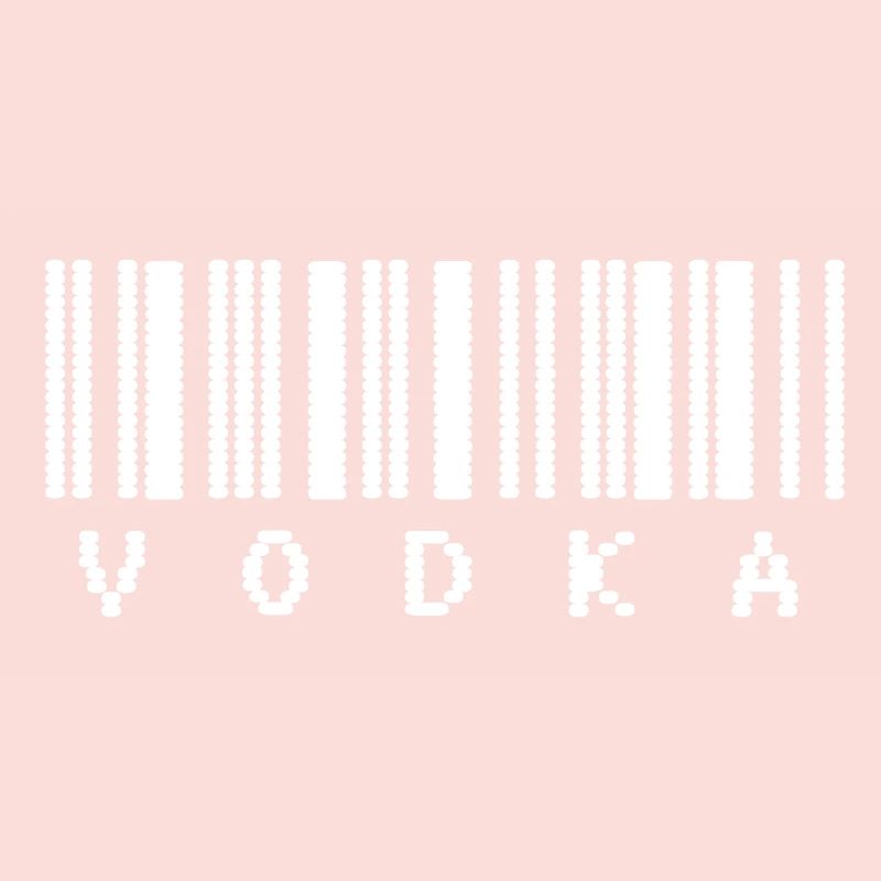 Typographie du code-barres de la vodka