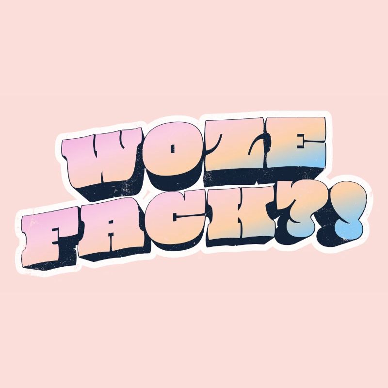 Wow Face Pastel Graffiti Style