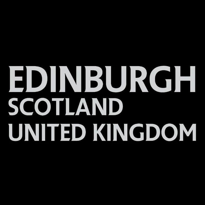 Édimbourg – Écosse Textdesign